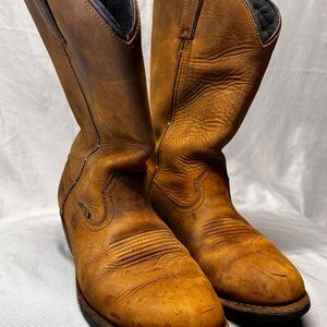 Dan Post Albuquerque Waterproof Leather Western Work Boots Brown Men 10 - 10.5